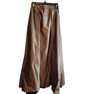 AIDAN MATTOX SIZE 2 FULLY LINED FORMAL MAXI SKIRT BRONZE METALLIC LUXURY GLAMOUR